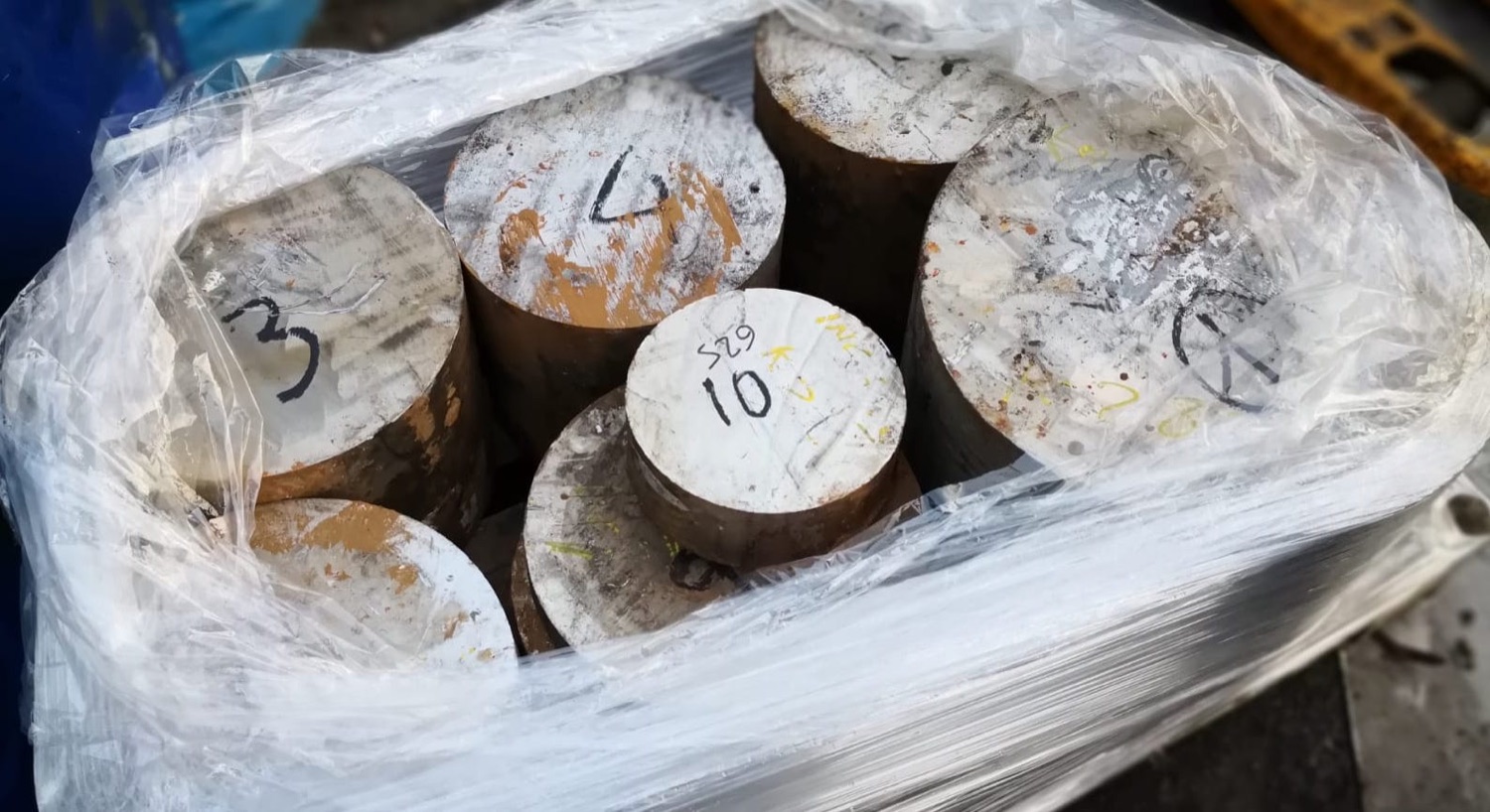 Spezzoni di barra tonda in Inconel 625 marcati 625